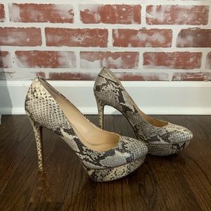 Snake skin heels